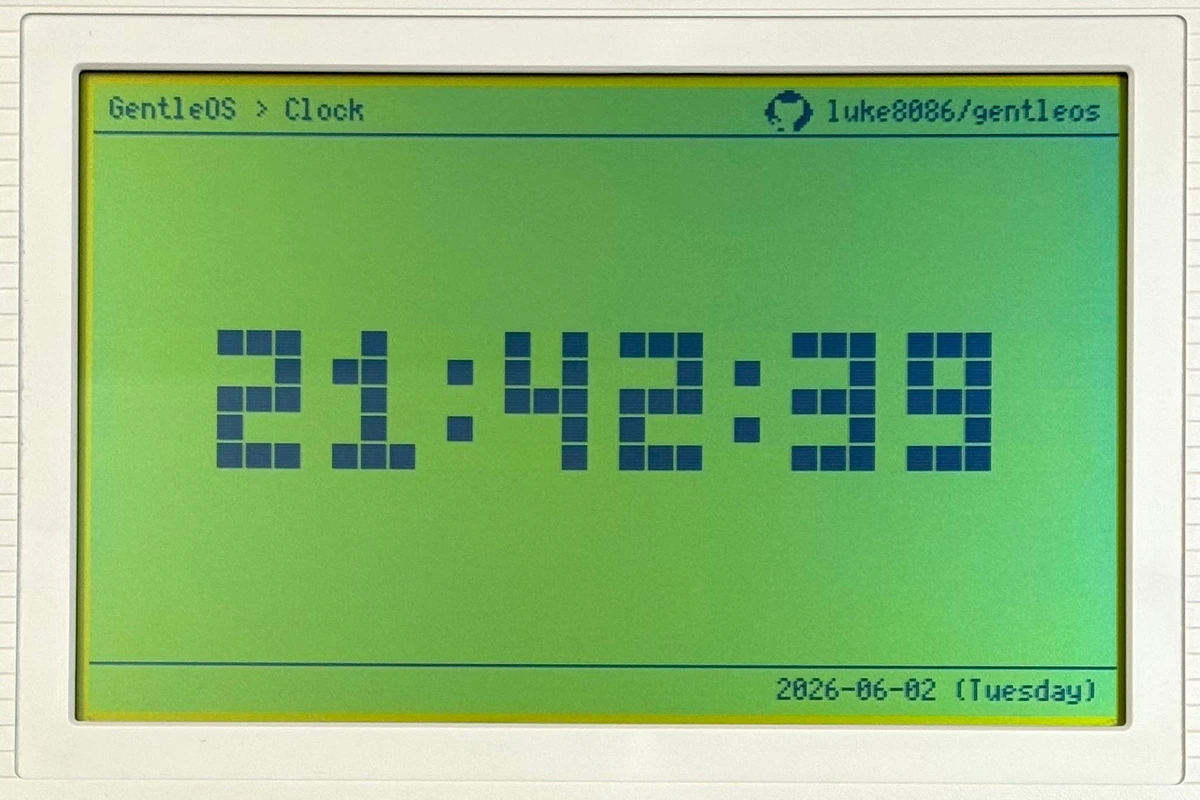 Screenshot of Clock app