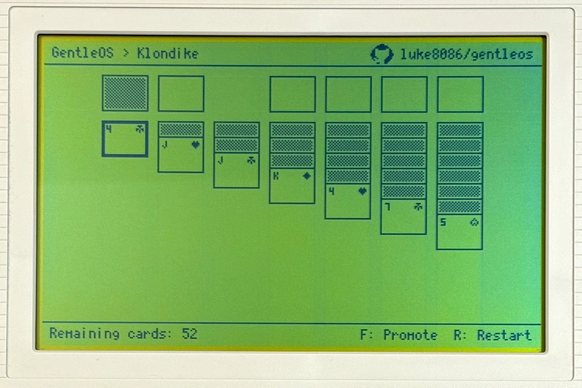 Screenshot of Klondike app