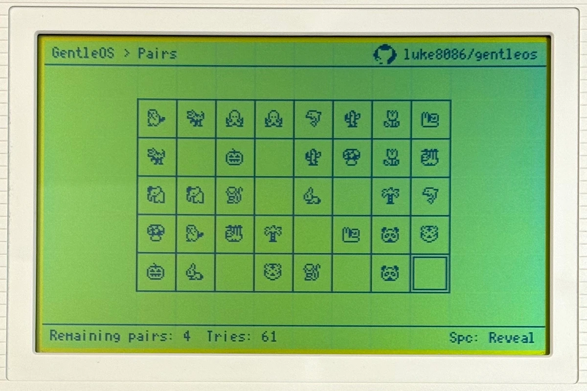 Screenshot of Pairs app