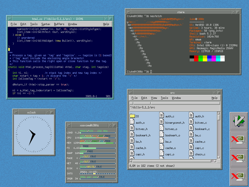 NetBSD running EMWM